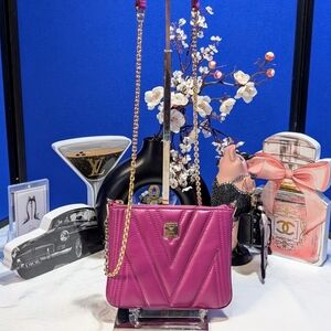 MCM Quilted Leather Crossbody, Clutch, Belt Bag - PURPLE 💜